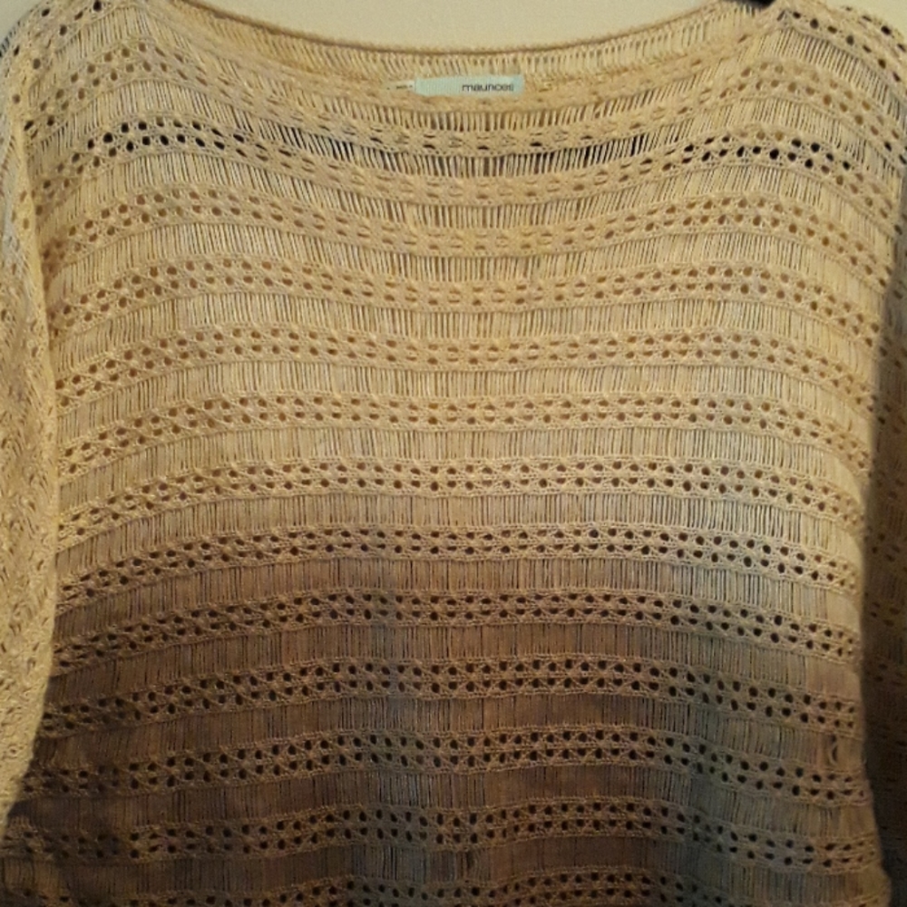Maurices Ombre Light Open Knit Top small
